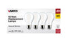 Satco S12466 8W A19 LED Bulbs 2700K Soft White 4-Pack