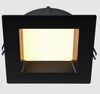 Lotus LED Lights LE6SR-5CCT-BK 6″ Square Deep Regressed Eco LED 5CCT 14.5W