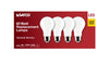 Satco S12466 8W A19 LED Bulbs 2700K Soft White 4-Pack