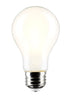 Satco S12467 8W A19 LED Bulbs 3000K Soft White 4-Pack