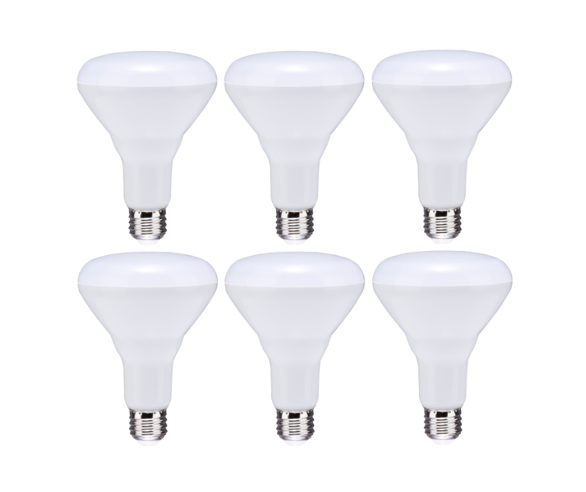 Satco S11473 BR30 LED Bulbs – 8.5W 5000K Daylight – 6 Pack