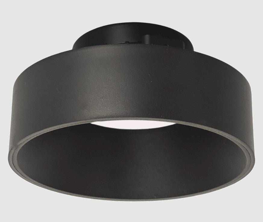 Lotus LED Lights DT4-BK 4” Black Drop Trim for Multi-Fit LED Recessed Lights – Modern Low-Glare Ceiling Trim
