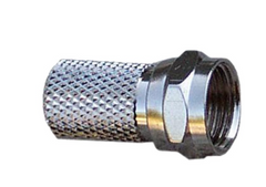 Morris Products 45080 Type  ftF ft Coaxial Connector - Twist On RG6 - Twist On F Connector for terminating Coaxial cable.