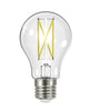 Satco S12415 8W A19 Clear LED Bulb – 3000K, E26 Base