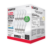 Satco S14463 A19 LED Bulbs – 850 Lumens, 5000K Daylight, 8-Pack