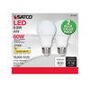 Satco S11434 A19 LED Light Bulbs 9.8W 2700K Soft White – 2 Pack