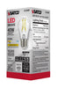 SATCO S12400 5W A15 Clear LED Bulb – E26 Base, 2700K, 120V
