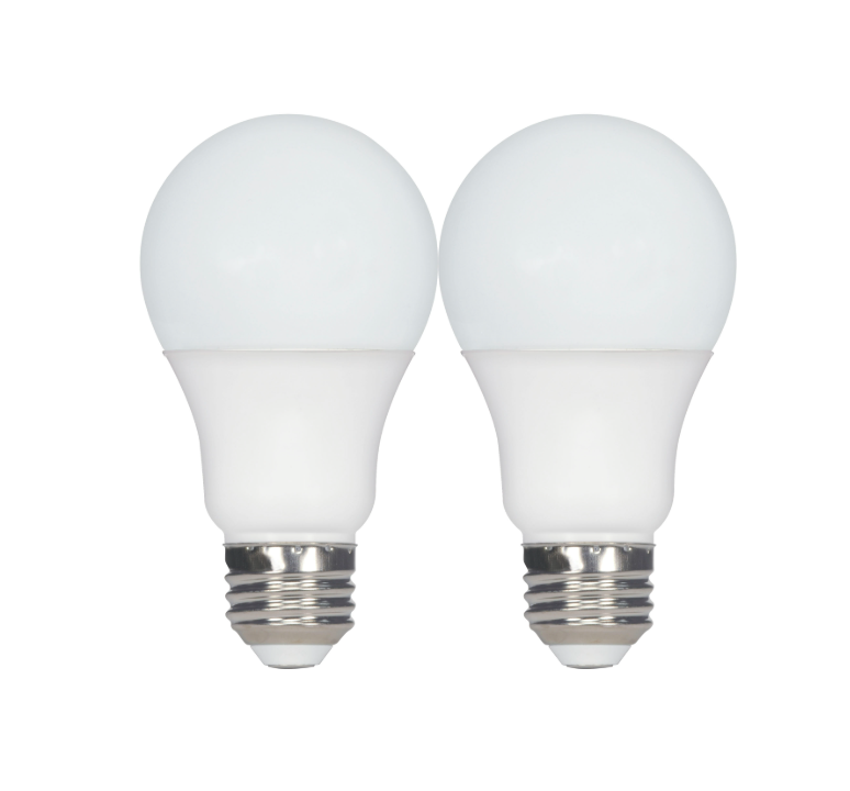 Satco S11434 A19 LED Light Bulbs 9.8W 2700K Soft White – 2 Pack