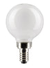 Satco S21812 G16.5 LED Bulbs – 40W Equivalent, E12, 2700K, 2-Pack