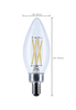 Satco S12492 B11 LED Bulb – 3000K Clear E12 Base (10 Pack)