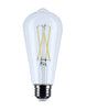 SATCO S21365 8W ST19 LED Filament Bulb, 4000K Cool White, Clear, E26, Dimmable