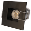 Lotus LED Lights LED-1-S6W-30K-T1-12WD-S-BK-24D 2" Mini Recessed LED Square Black 1/4" Wide Trim 24V AC/DC 6W 3000K 480 lm 24° Light Beam