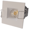 Lotus LED Lights LED-1-S6W-30K-T1-12WD-S-WH-24D 2" Mini Recessed LED Square White 1/4" Wide Trim 24V AC/DC 6W 3000K 480 lm 24° Light Beam