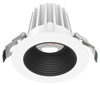 Lotus LED Lights JXL-COB02-R09W-5CCT-WH-2RR-BF-BK - 2 inch Round Recessed Economy LED - 9 Watt - 5CCT - Black Baffle Reflector - White Trim