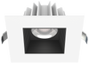 Lotus LED Lights JXL-COB04-S15W-5CCT-WH-4SR-BF-BK - 4 inch Square Recessed Economy LED Downlight - 15 Watt - 5CCT Selectable - Baffle Black Reflector - White Trim