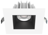 Lotus LED Lights JXL-COB04-S15W-5CCT-WH-4SR-SM-BK - 4 inch Square Recessed Economy LED Downlight - 15 Watt - 5CCT Selectable - Black Reflector - White Trim