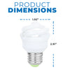 Compact Fluorescent - Super Mini Spiral - 5 Watt - 300 Lumens  - Warm White - 2700 Kelvin