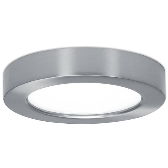 Satco S9321 LED Fixture 5.5 inch Flush Mount  - 10.5 Watt -  Round -  Brushed Nickel Finish