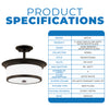 NUVO Lighting 60/5550 Fixtures Ceiling Mounted-Semi Flush