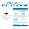 NUVO Lighting 60/5906 Fixtures Ceiling Mounted-Semi Flush