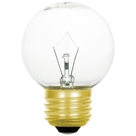 Incandescent - G16 Globe - 25 Watt - 180 Lumens  - Warm White - 2700 Kelvin