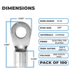 Morris Products 11066 12-10 3/8 Non Ins Ring Term (Pack of 100)