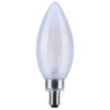 SATCO S21279 B11 LED Filament Bulb, 5.5W, 3000K, E12, Frost, Dimmable