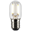 Satco S21342 clear T6.5 LED filament bulb illuminated