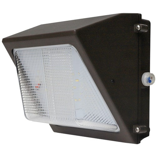 Morris Products 71630D LED Small Classic Wallpacks with Photocell 30W 120-277V 4000K Bronze
