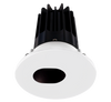 2 Inch Recessed LED Downlight - 8 Watt - 3000 Kelvin - 600 Lumen - Bronze Reflector - Round Slot Aperture Trim - 38 Degree Beam Angle - Type IC Damp - Air-Tight - Energy Star - T24 - CRI 90+