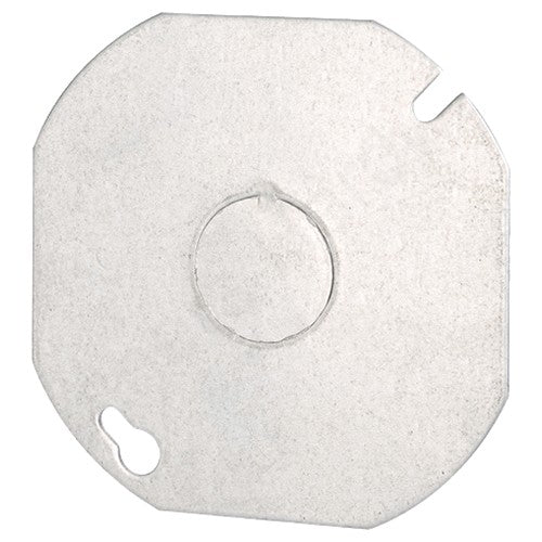 Morris Products M703CC Octagon & Pancake Metal Box Cover - with 1/2" Knockout