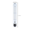 SATCO S12532 bulb dimensions, 7.2 inches long and 1.18 inches wide