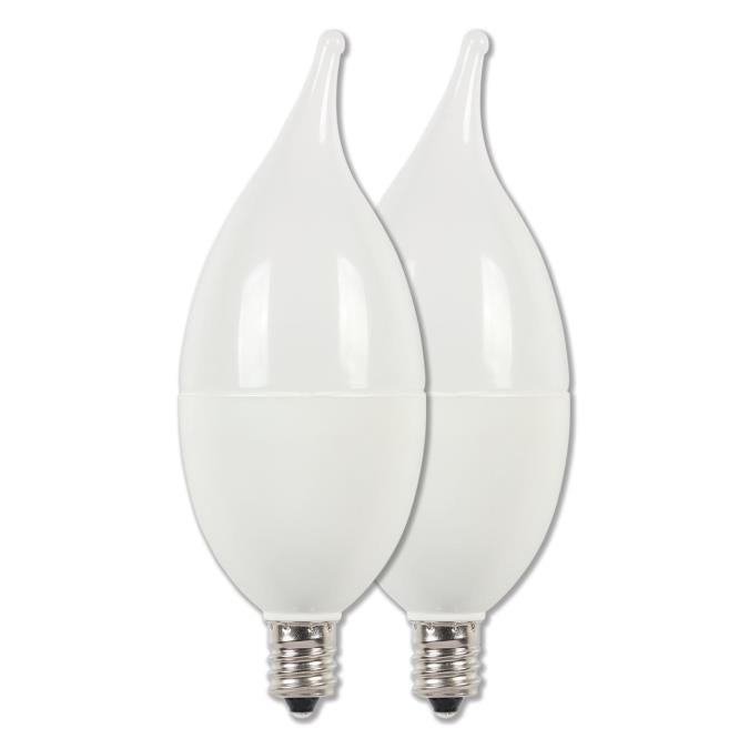 Westinghouse 4512700 C13 LED Decorative Non-Dimmable Light Bulb, 7 Watt, 2700 Kelvin, E12 Base (2-Pack)