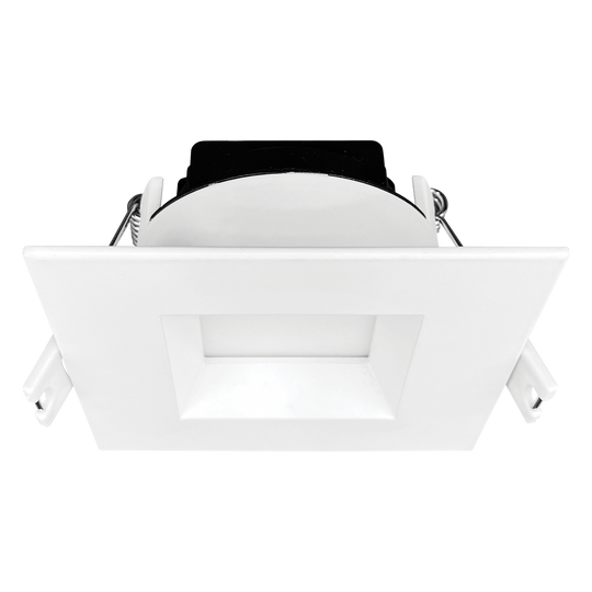 Luxrite LR22638 3 inch Regressed Square Mini Panel - High Output - 5CCT - White Finish