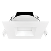 Luxrite LR22638 3 inch Regressed Square Mini Panel - High Output - 5CCT - White Finish