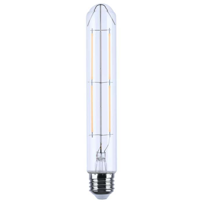 SATCO S21354 8W T9 LED Filament Bulb, Clear, 2700K, E26, Dimmable