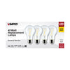 Satco S12460 - Filament 5 Watt A19 LED - Clear - 2700K - Medium Base - 120 Volt - 4-Pack
