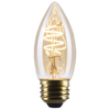 Satco S14223 amber coil filament bulb illuminated