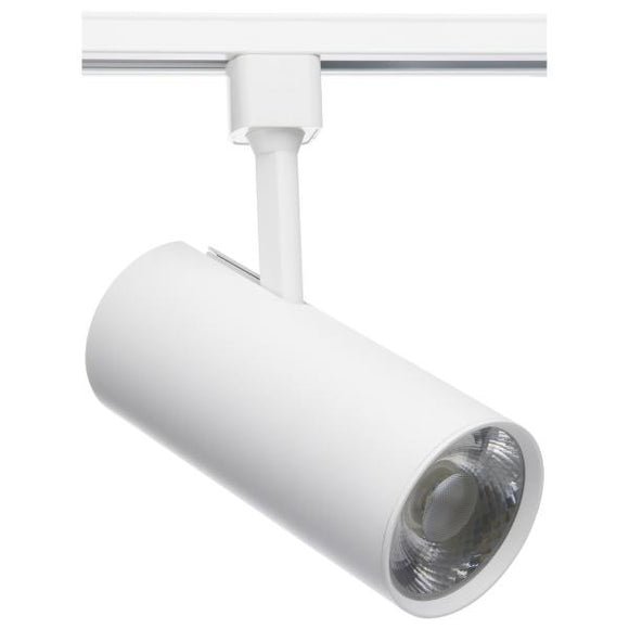 Satco TH621 30 Watt - LED Commercial Track Head - White - Cylinder - 24 Degree Beam Angle