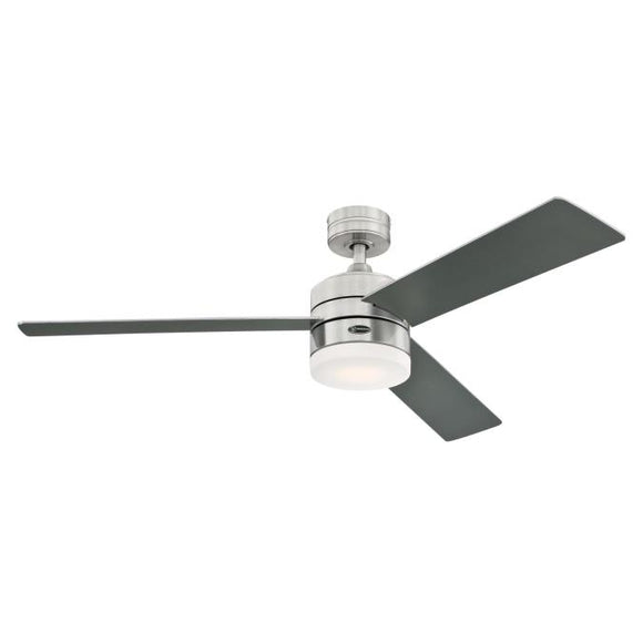 Westinghouse 74007A00 52 in. Alta Vista Alexa Enabled Smart WiFi Ceiling Fan, Brushed Nickel, Indoor