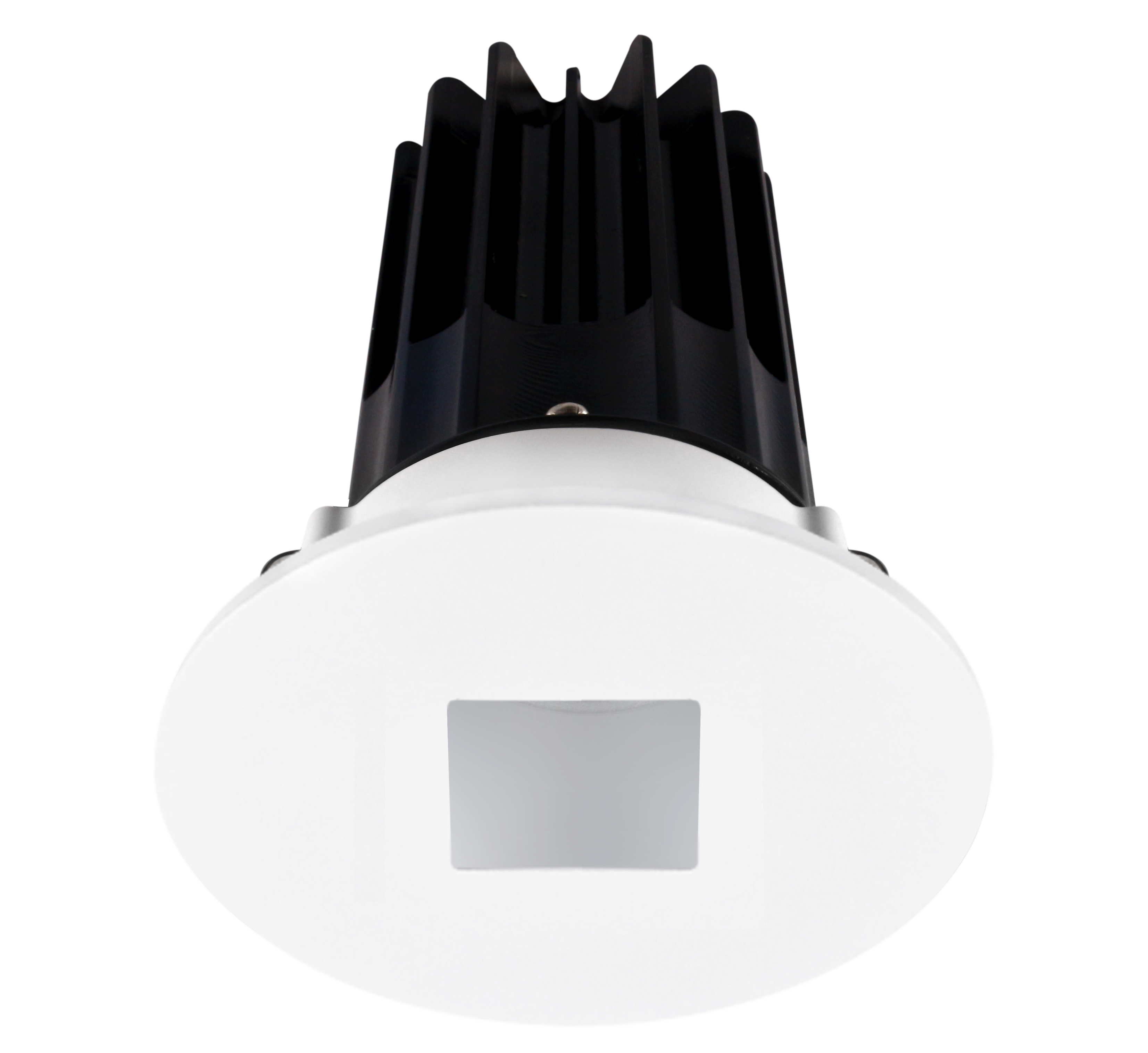 2 Inch Recessed LED Downlight - 8 Watt - 2700 Kelvin - 580 Lumen - Alzak Reflector - Round Square Hole Trim - 38 Degree Beam Angle - Type IC Damp - Air-Tight - Energy Star - T24 - CRI 90+