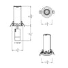 DALS Lighting MFD03-CC-BK 3 Inch 5CCT Multi Functional Recessed Light with Adjustable Head - Black Finish