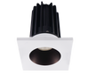 2 Inch Recessed LED Downlight - 8 Watt - 3000 Kelvin - 600 Lumen - Bronze Reflector - Square White Trim - 38 Degree Beam Angle - Type IC Damp - Air-Tight - Energy Star - T24 - CRI 90+