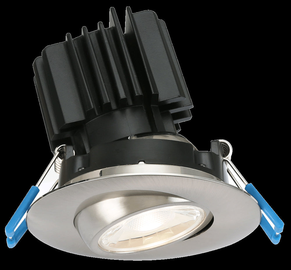 Lotus LED Lights LL3G-5CCT-HO-BN - 3 Inch Round Eyeball Gimbal LED Downlight - 11 Watt - High Output - 5CCT - Brushed Nickel Trim