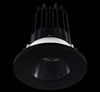 2 Inch Recessed LED Downlight - 8 Watt - 4000 Kelvin - 620 Lumen - Black Reflector - Round Black Trim - 38 Degree Beam Angle - Type IC Damp - Air-Tight - Energy Star - T24 - CRI 90+