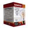 SATCO S14226 3.5W A19 LED Bulb, 2000K Amber Coil Filament, E26, Dimmable