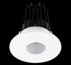 Lotus LED 2 Inch Round Recessed LED 15 Watt High Output Designer Series - 2700 Kelvin - 24 Degree Beam Spread - Alzak Reflector - Pinhole Trim