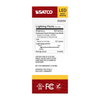 SATCO S12534 packaging Lighting Facts panel