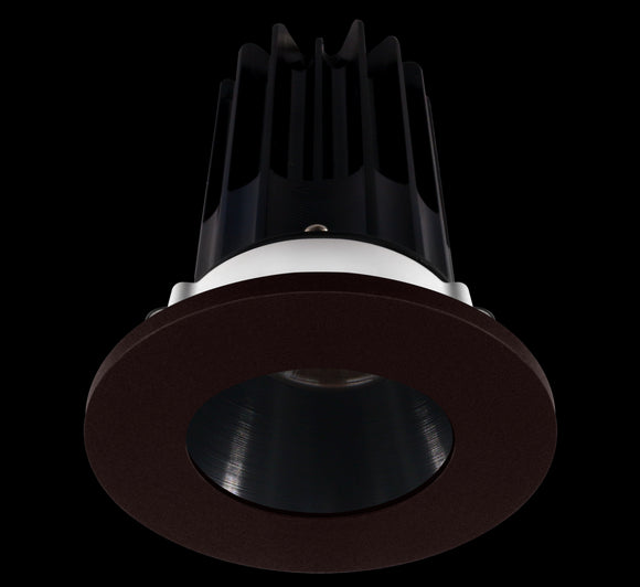 Lotus LED-2-S15W-3018K-2RRBK-2RTBZ 2 Inch Round Recessed LED Downlight Designer Series 15 Watt - High Output - 3000-1800 Kelvin - Dim to Warm - Black Reflector - Bronze Trim