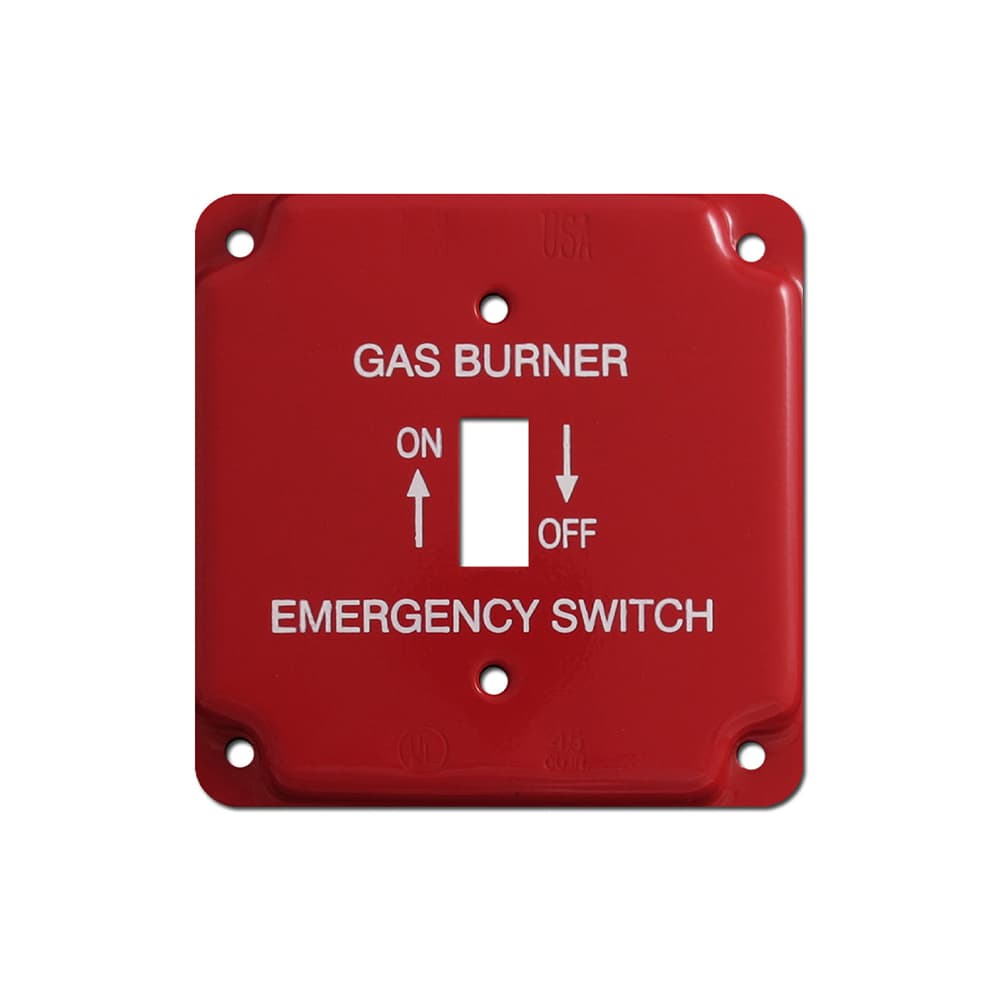 Ammo ARWG2-T - Red Gas Wallplate - Metal - Standard Size: 4.5X2.75 inch